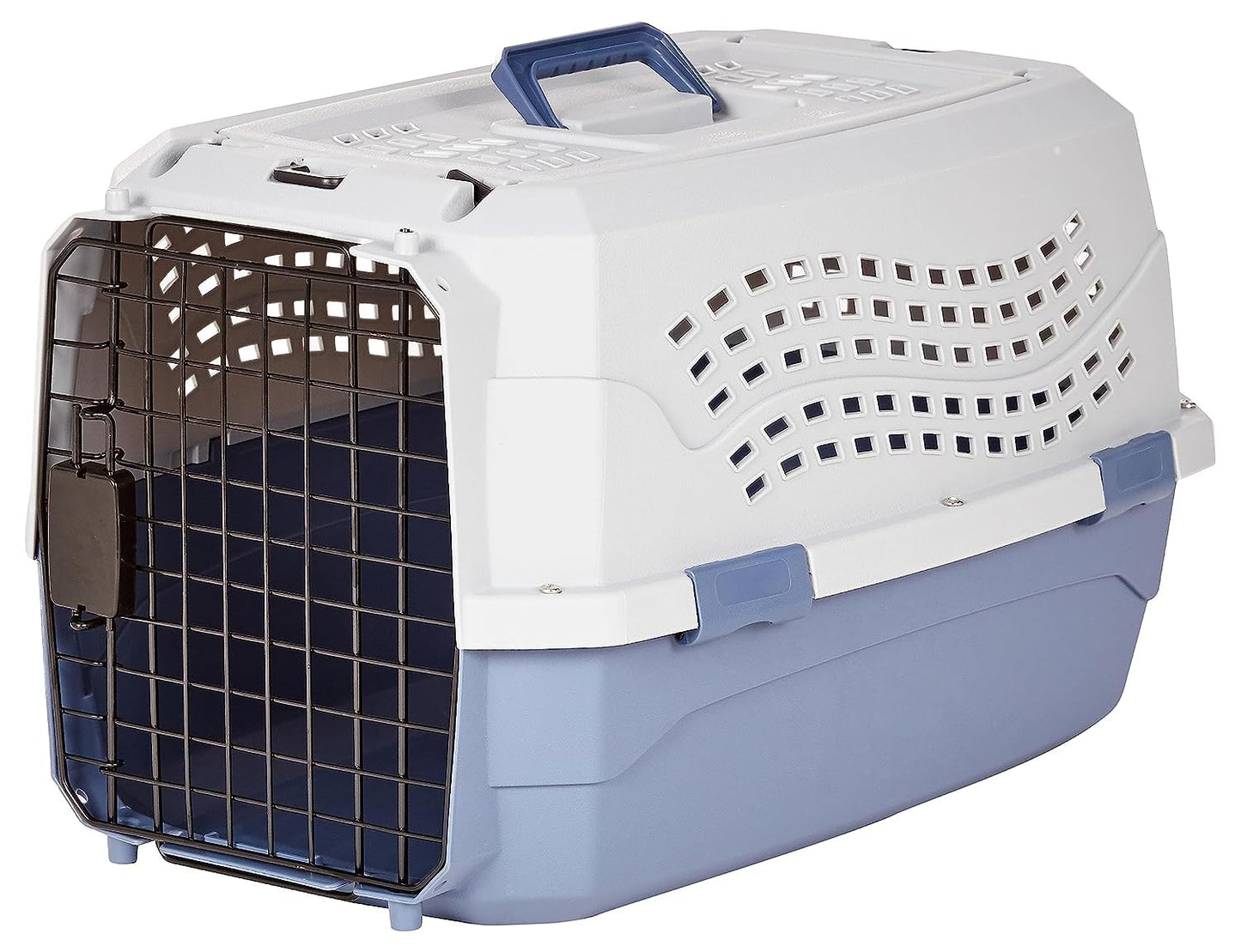 Plastic Pet Carrier with Secure Buckle Design