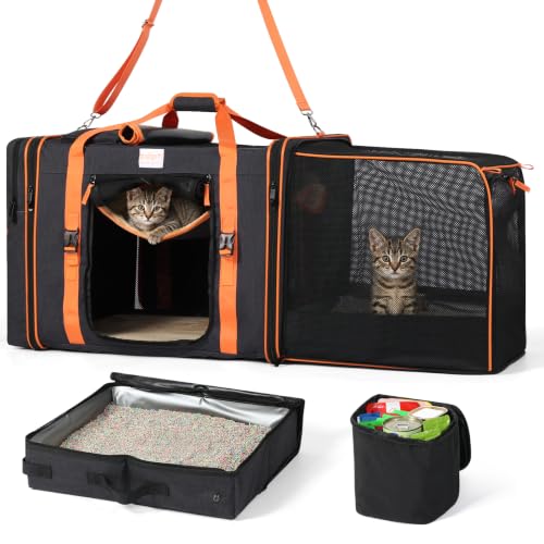 X-Large Pet Travel Carrier with Expandable Design