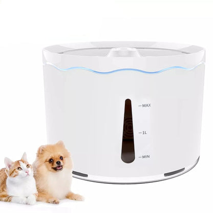 Smart Pet Water Fountain with LED Drinking Bowl