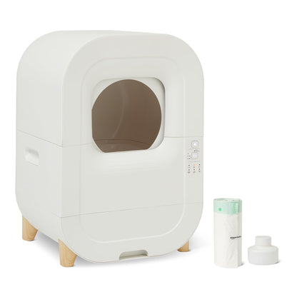 Self-Cleaning Cat Litter Box with Automatic Cleaning