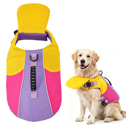 Dog Life Jacket with Chin Float and Head Support