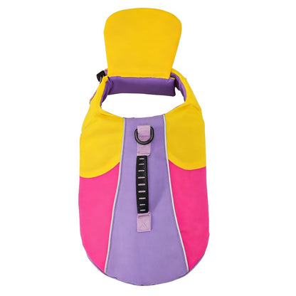 Dog Life Jacket with Chin Float and Head Support