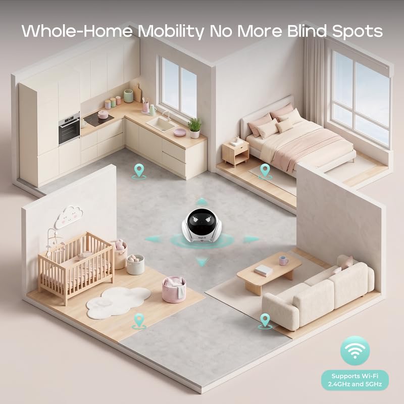 Mobile Pet Camera with 1080P App Control