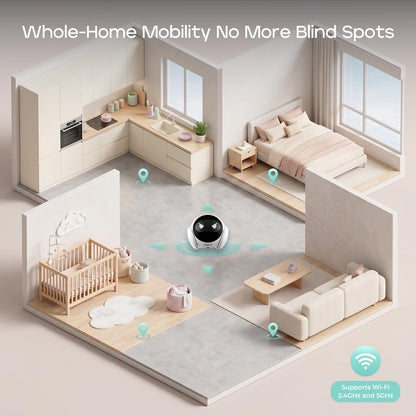 Mobile Pet Camera with 1080P App Control