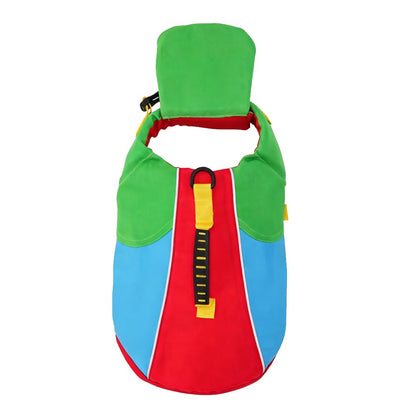 Dog Life Jacket with Chin Float and Head Support