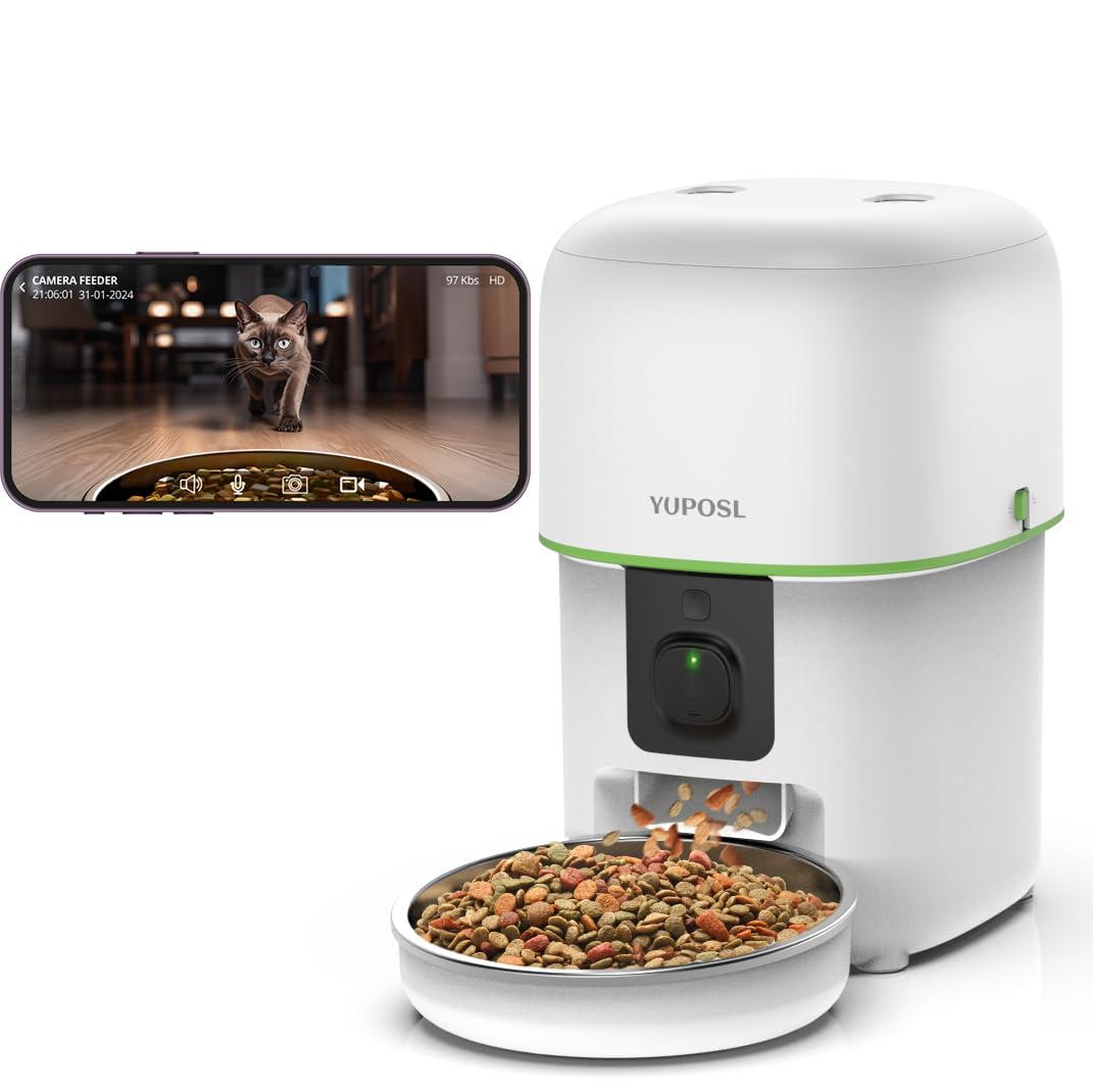 Automatic Pet Feeder with 180-Day Battery Life