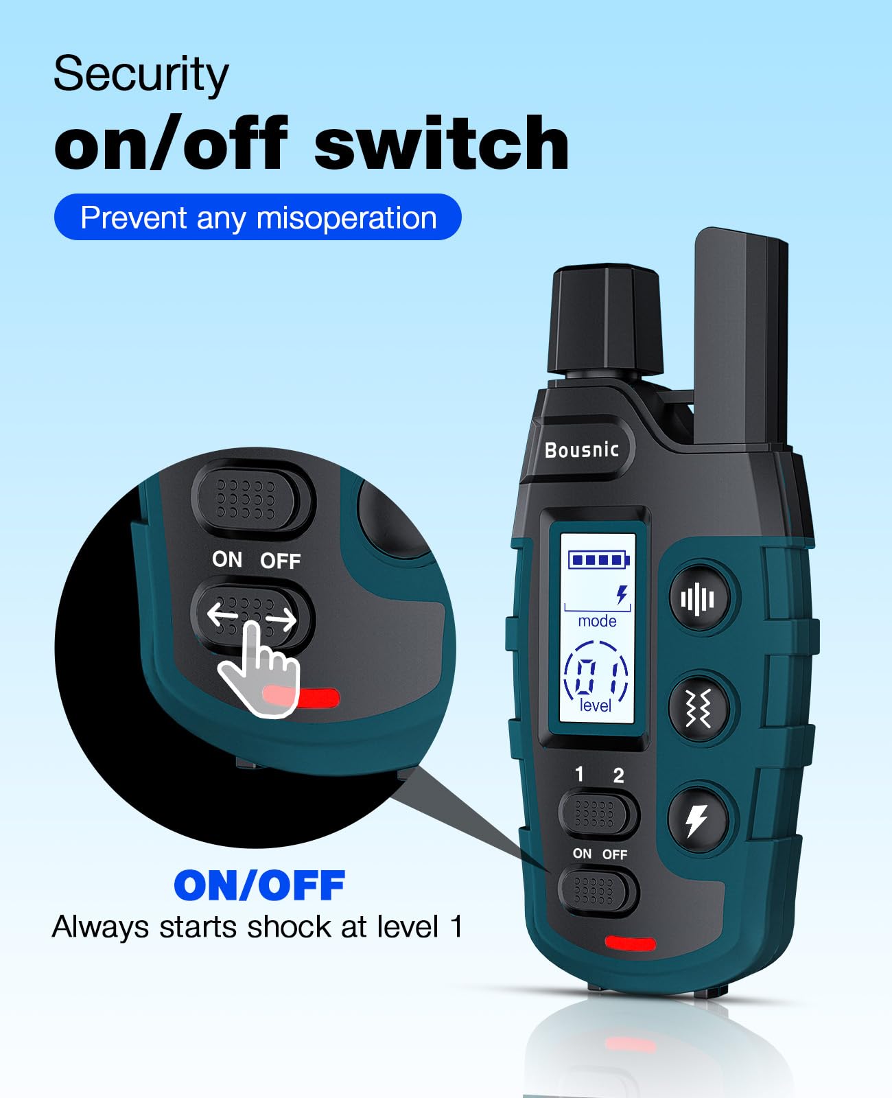 Dog Training Collar with Long-Range Remote Control