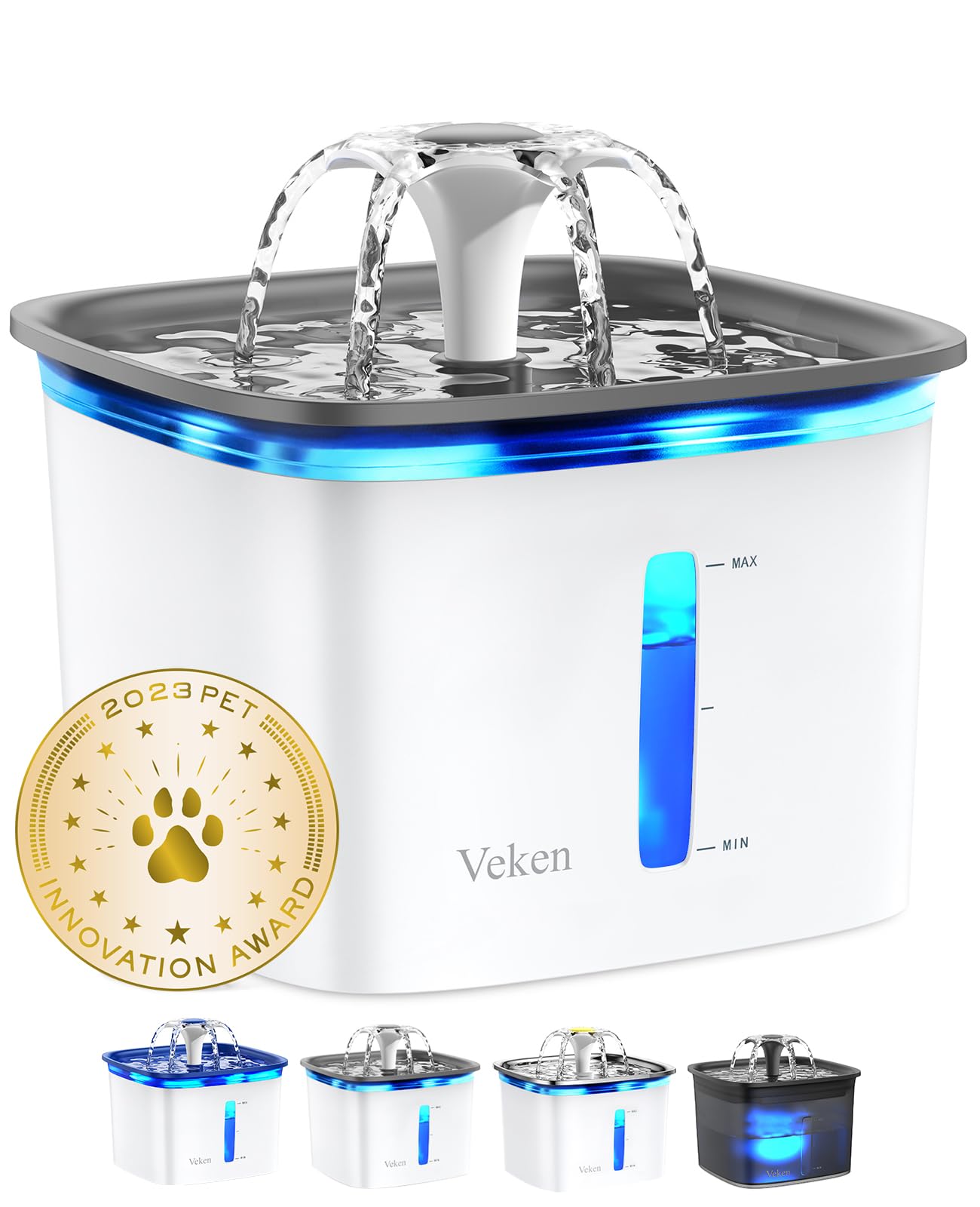Pet Water Fountain with 2.8L Large Capacity