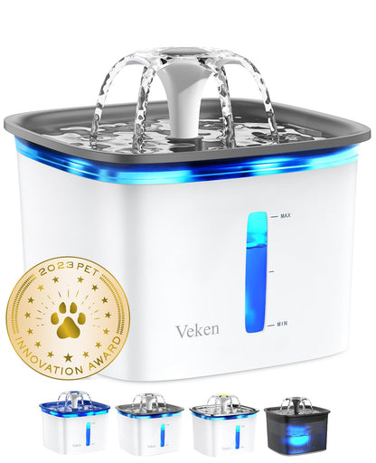 Pet Water Fountain with 2.8L Large Capacity