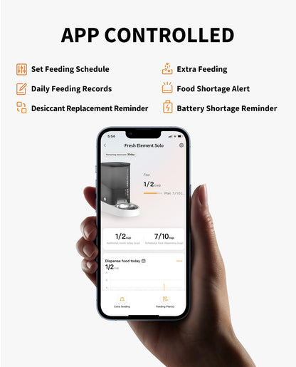 Automatic Pet Feeder with WiFi App Control