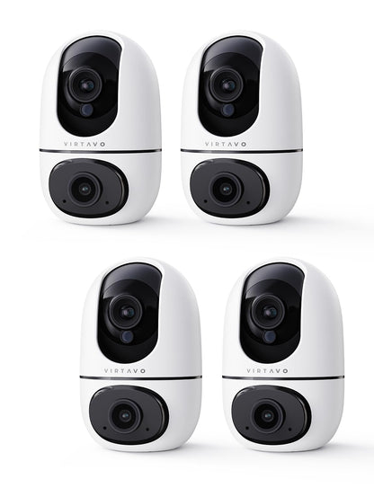 Dual-Lens Pet Camera with Smart Indoor Monitoring