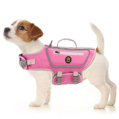 Dog Life Jacket with High Buoyancy and Visibility