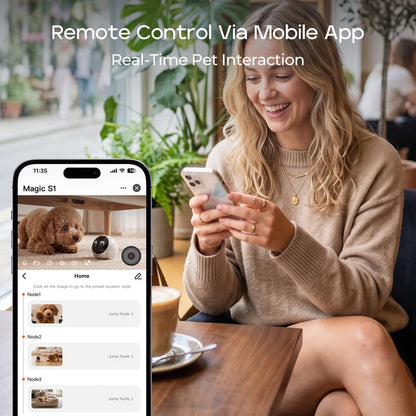 Mobile Pet Camera with 1080P App Control