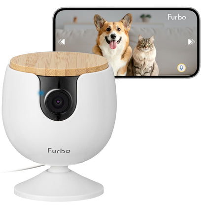 360° Pet Camera with AI Alerts and Two-Way Audio
