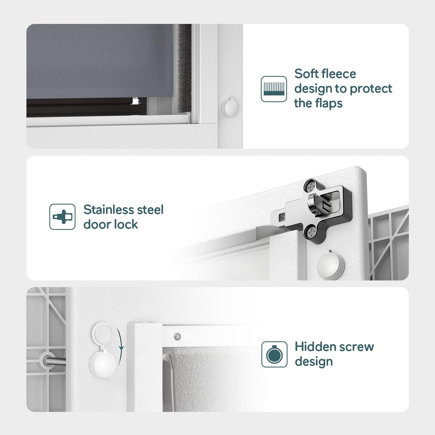 Dog Door with Secure and Durable Access Design