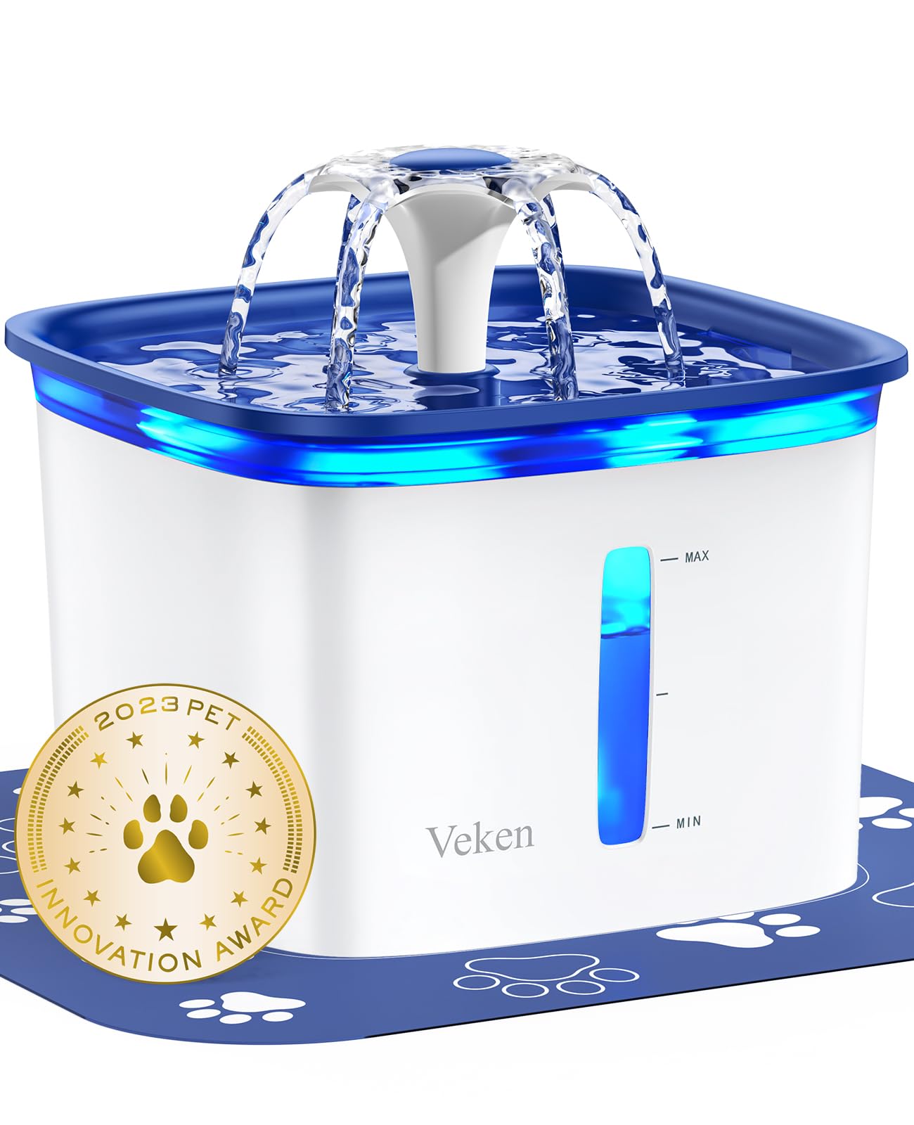 Pet Water Fountain with 2.8L Large Capacity