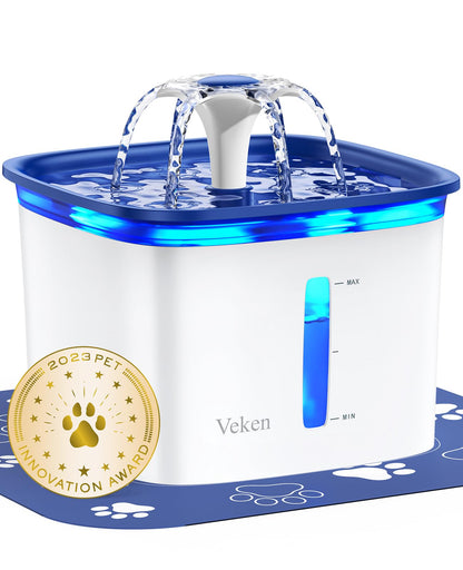 Pet Water Fountain with 2.8L Large Capacity