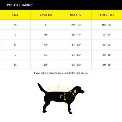 Dog Life Jacket with Durable Ripstop Design