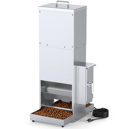Automatic Dog Feeder with Dual Stainless Steel Trays