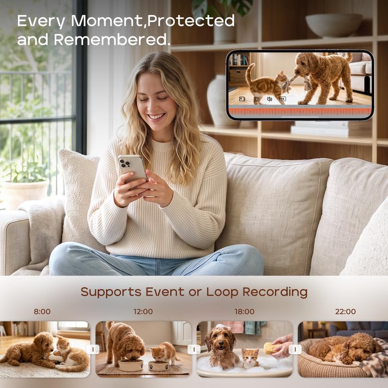 Mobile Pet Camera with 1080P App Control