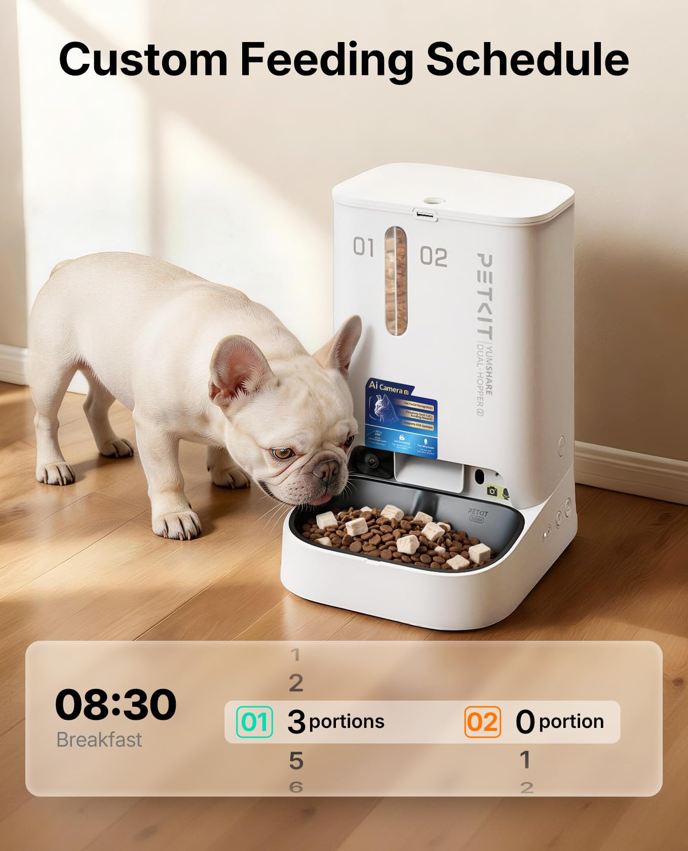 Automatic Pet Feeder with Camera and Multi-Pet ID