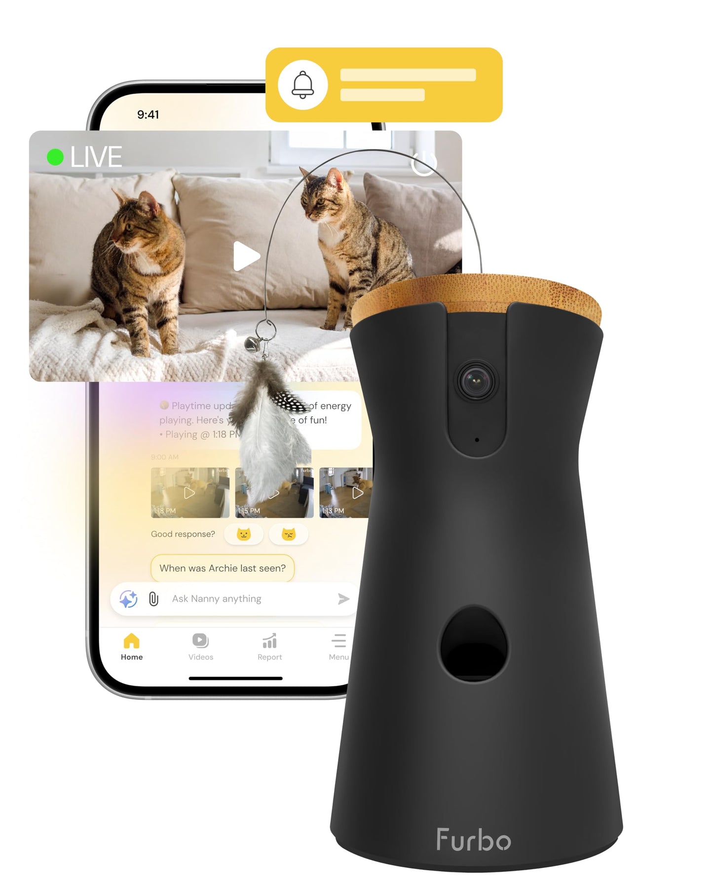 360° Pet Camera with AI Alerts and Two-Way Audio