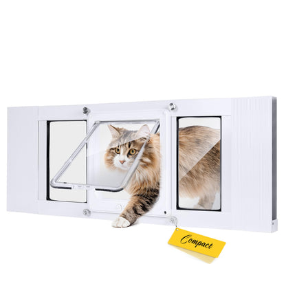 Cat Window Door with 4-Way Locking and Safety Lock
