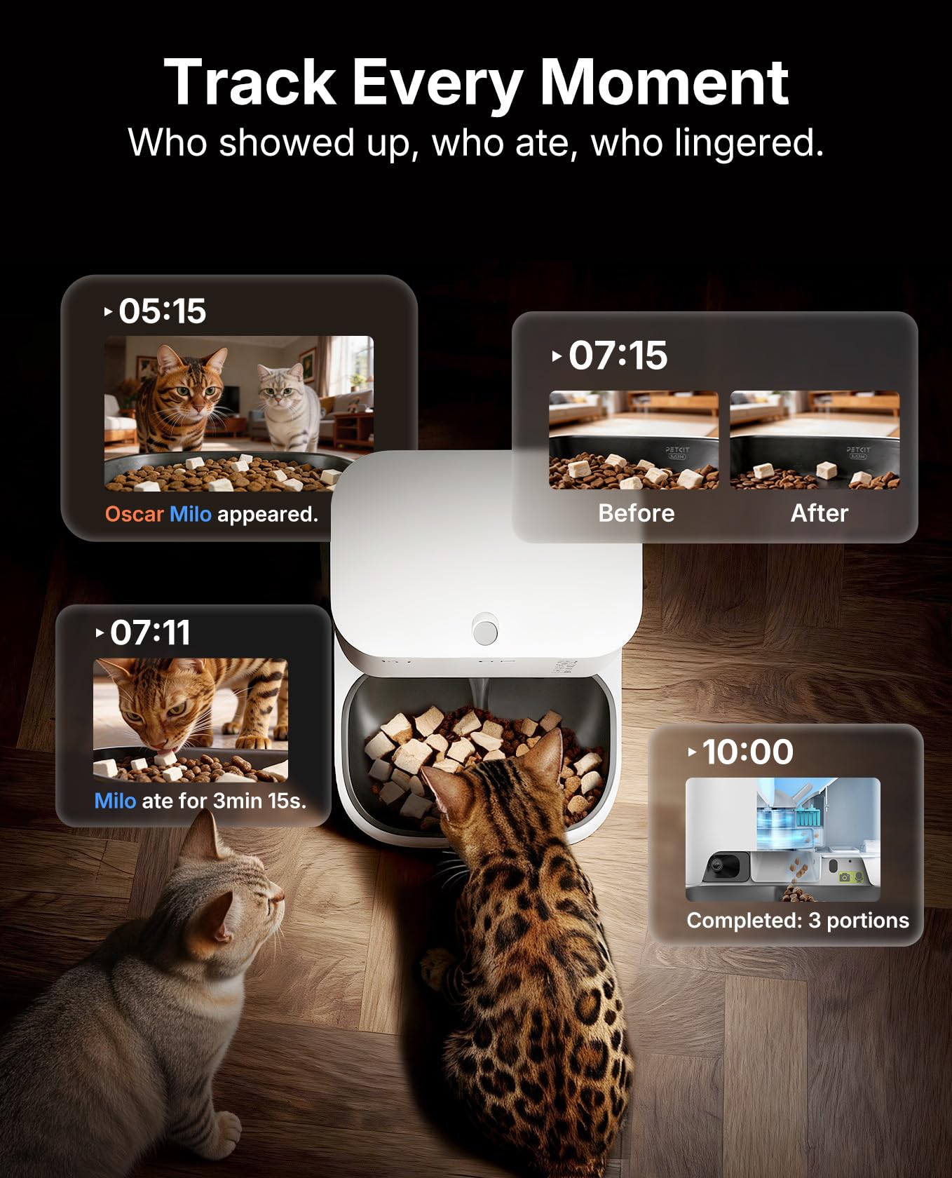 Automatic Pet Feeder with Camera and Multi-Pet ID
