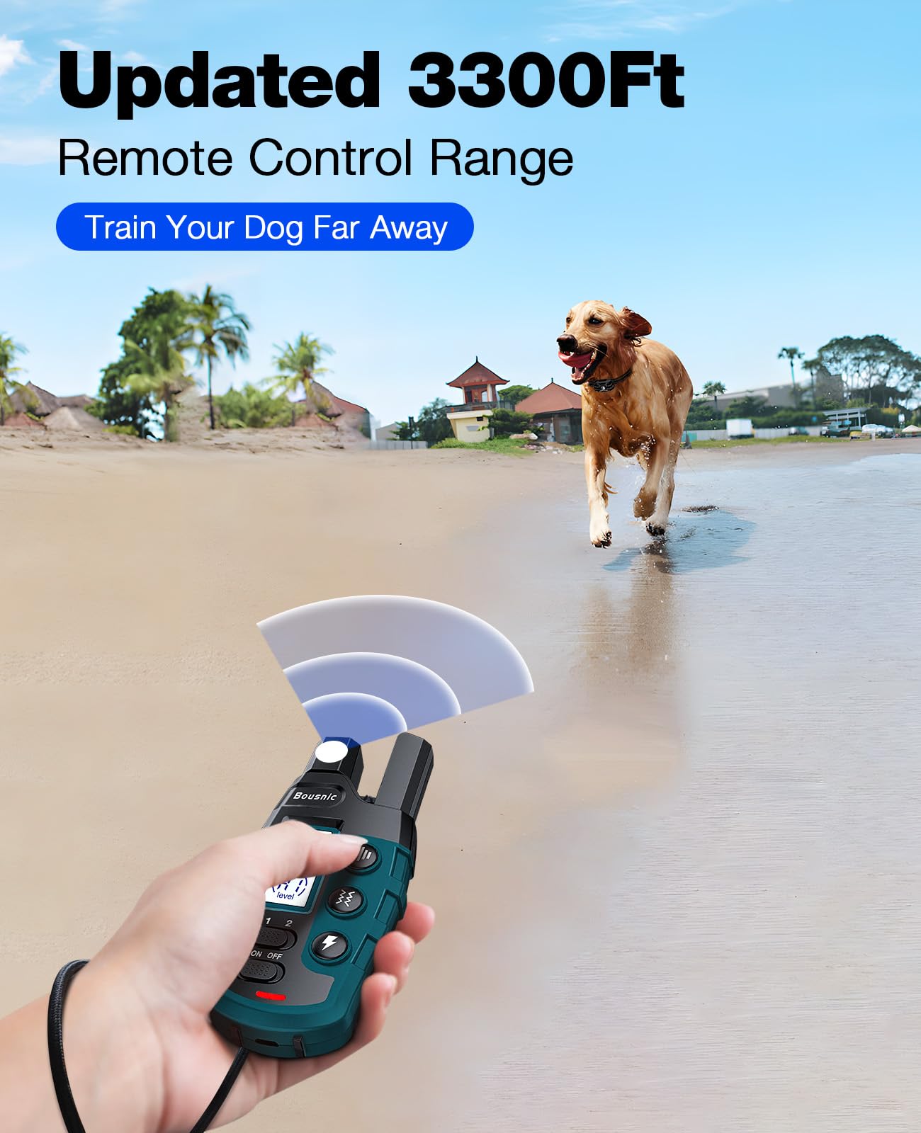 Dog Training Collar with Long-Range Remote Control