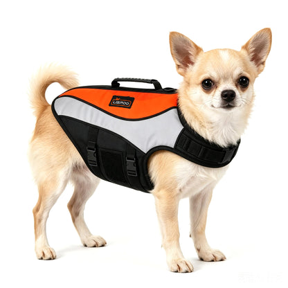 Dog Life Jacket with High-Visibility Color Design