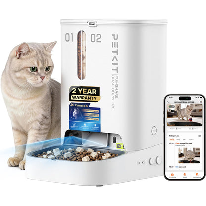 Automatic Pet Feeder with Camera and Multi-Pet ID