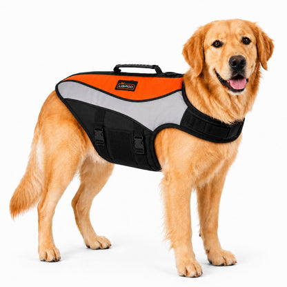 Dog Life Jacket with High-Visibility Color Design