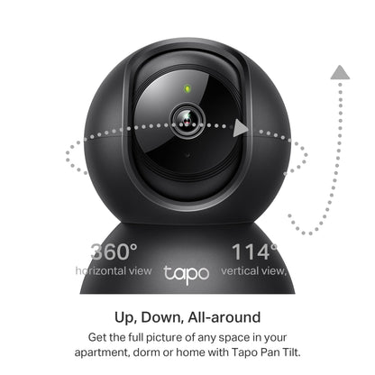 Pan-Tilt Pet Camera with Two-Way Audio and Night Vision