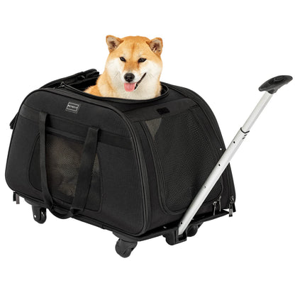 Pet Carrier with Wheels for Easy Travel