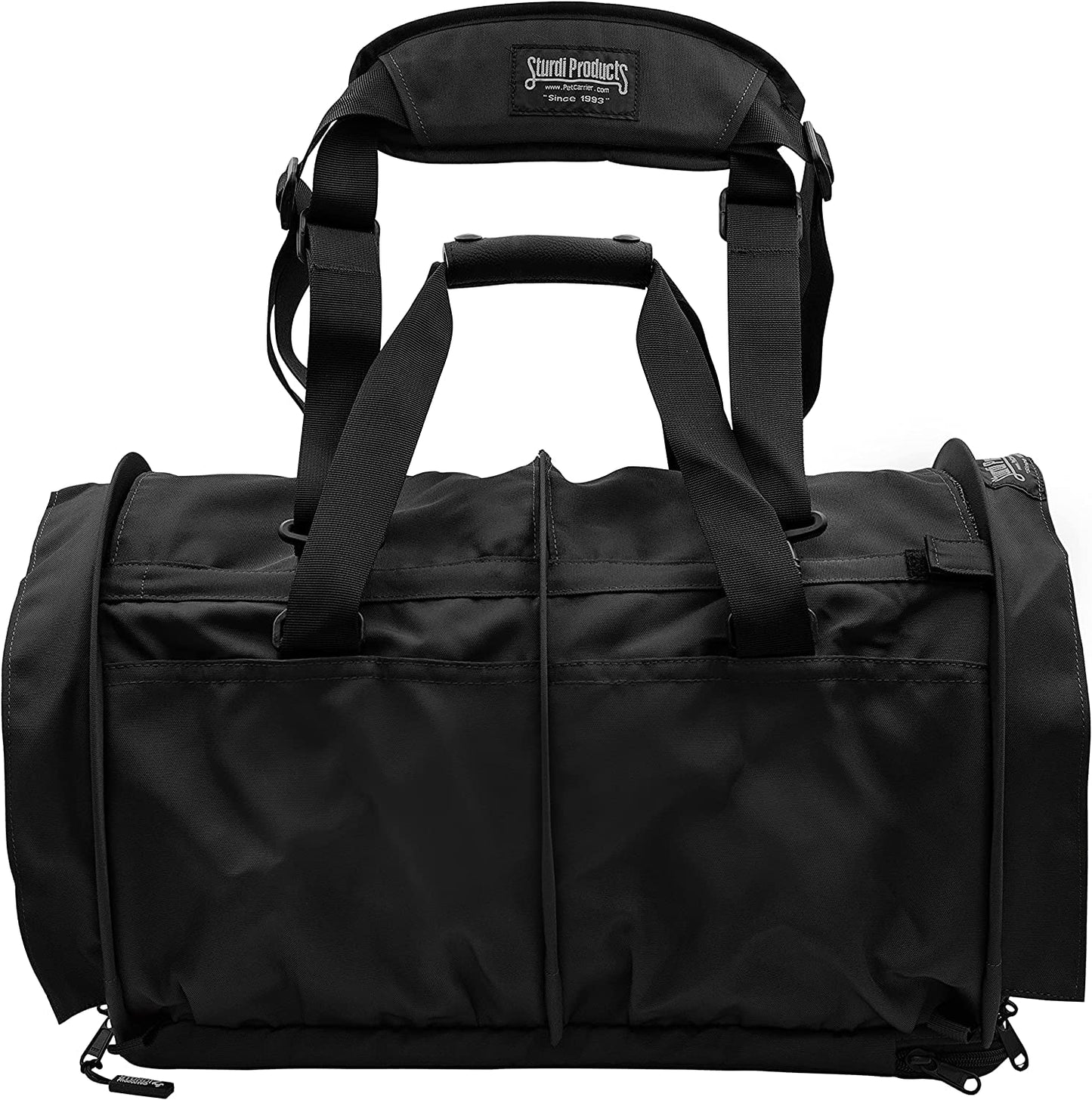 Pet Travel Carrier with Dual-Pet Compartments