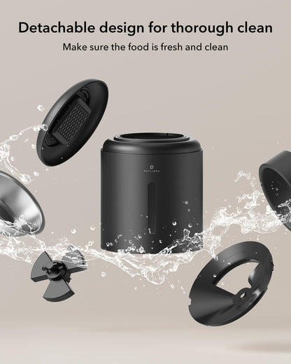 Automatic Pet Feeder with Dual Stainless Steel Bowls