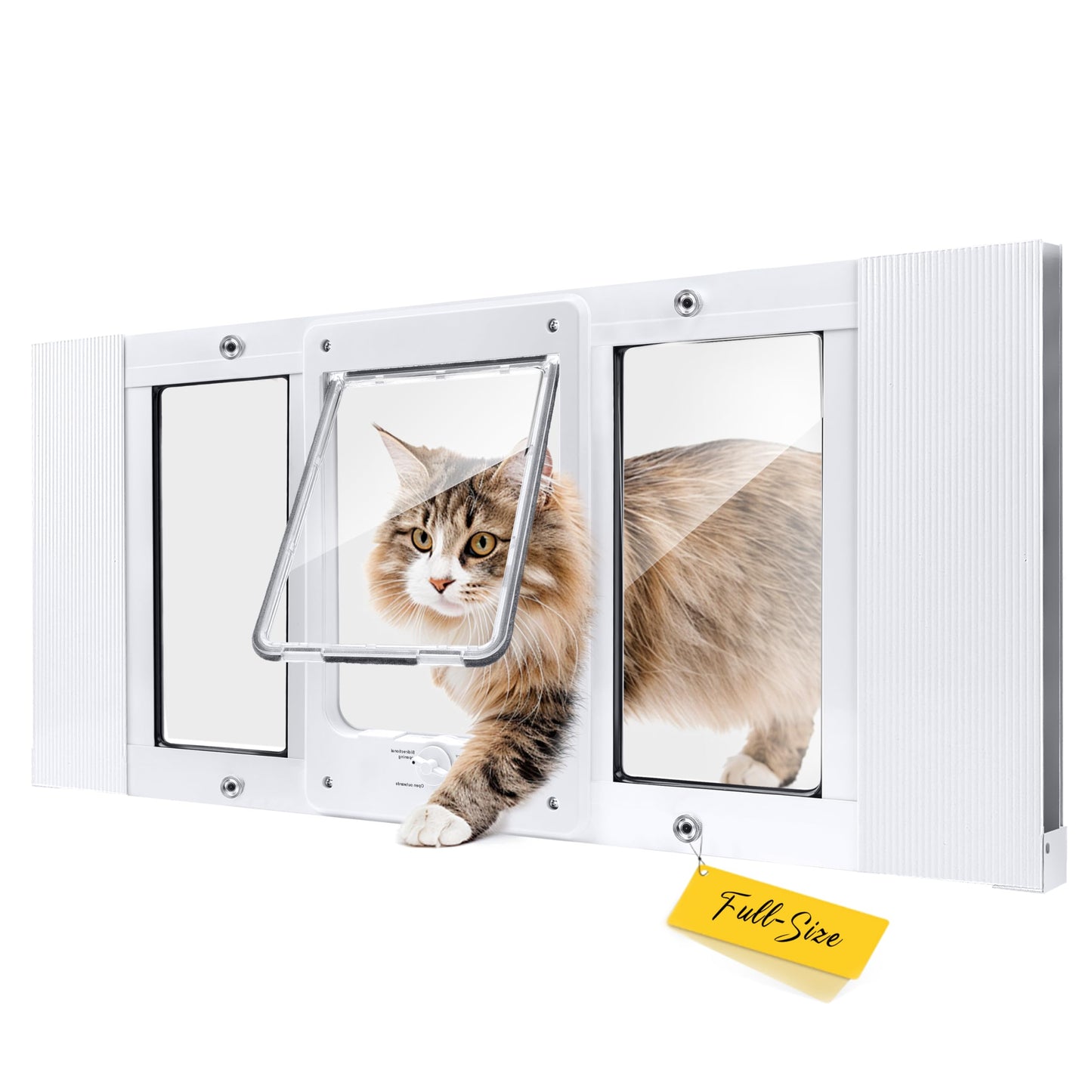 Cat Window Door with 4-Way Locking and Safety Lock