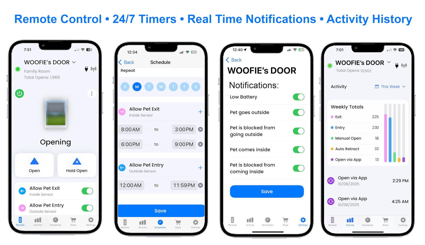 Automatic Pet Door with WiFi App Control