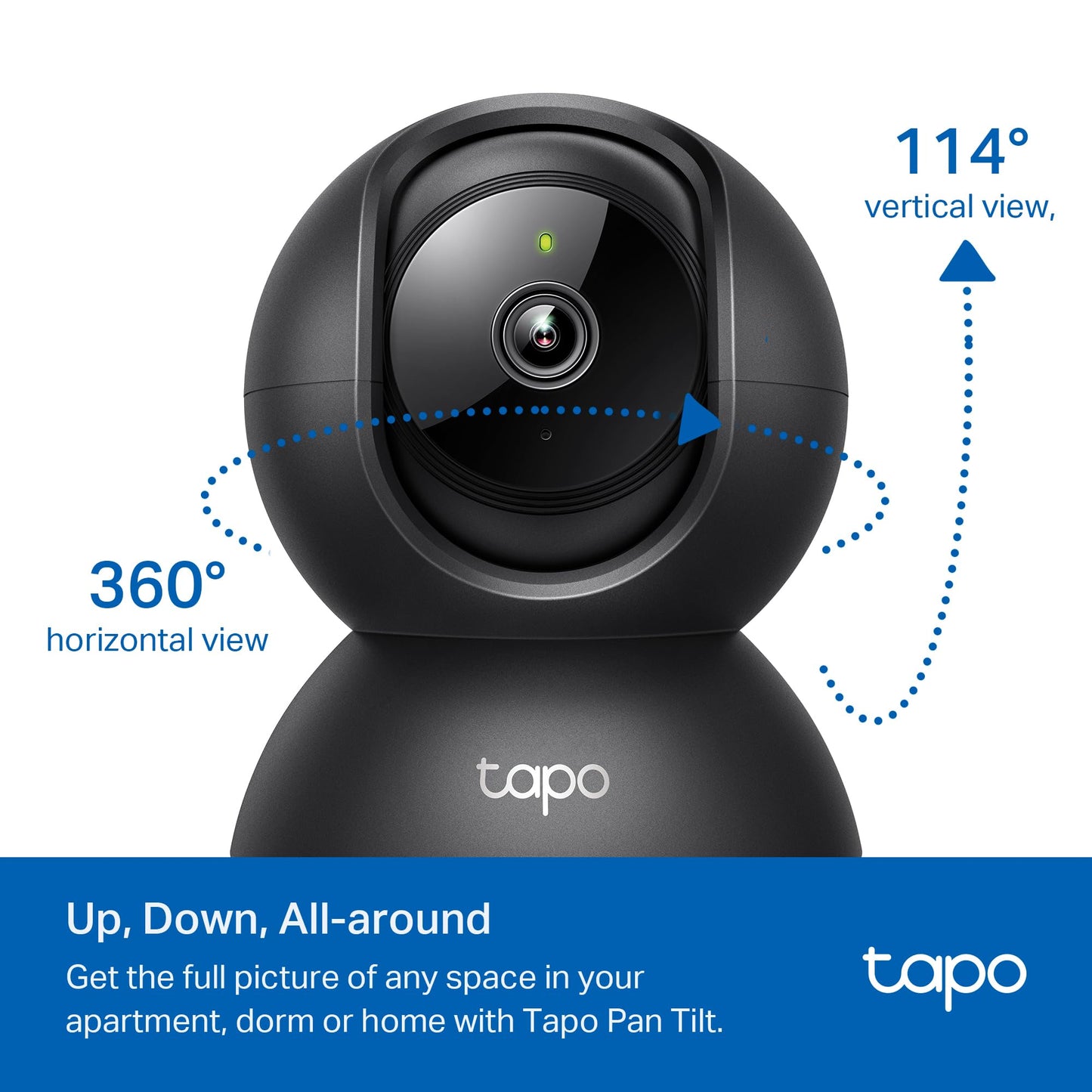 Pan-Tilt Pet Camera with Smart Motion Monitoring