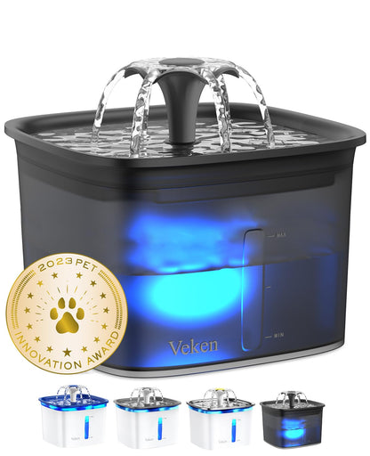 Pet Water Fountain with 2.8L Large Capacity