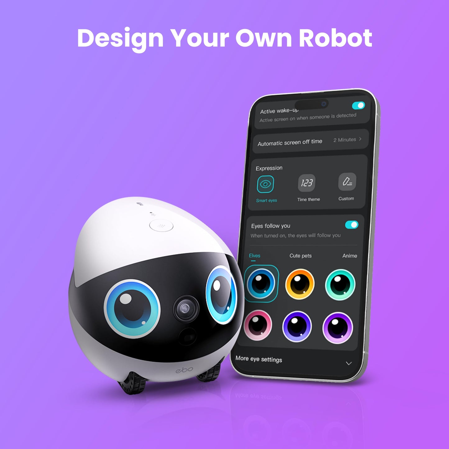 3K Robot Pet Camera with Smart Indoor Monitoring