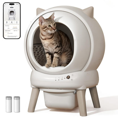 Self-Cleaning Litter Box with Smart Auto Cleaning