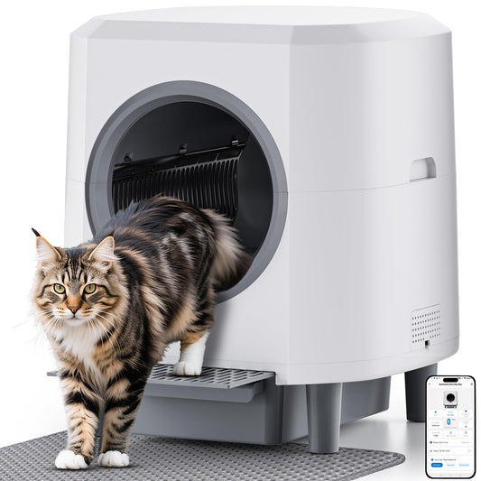 Self-Cleaning Cat Litter Box with Smart Auto Cleaning