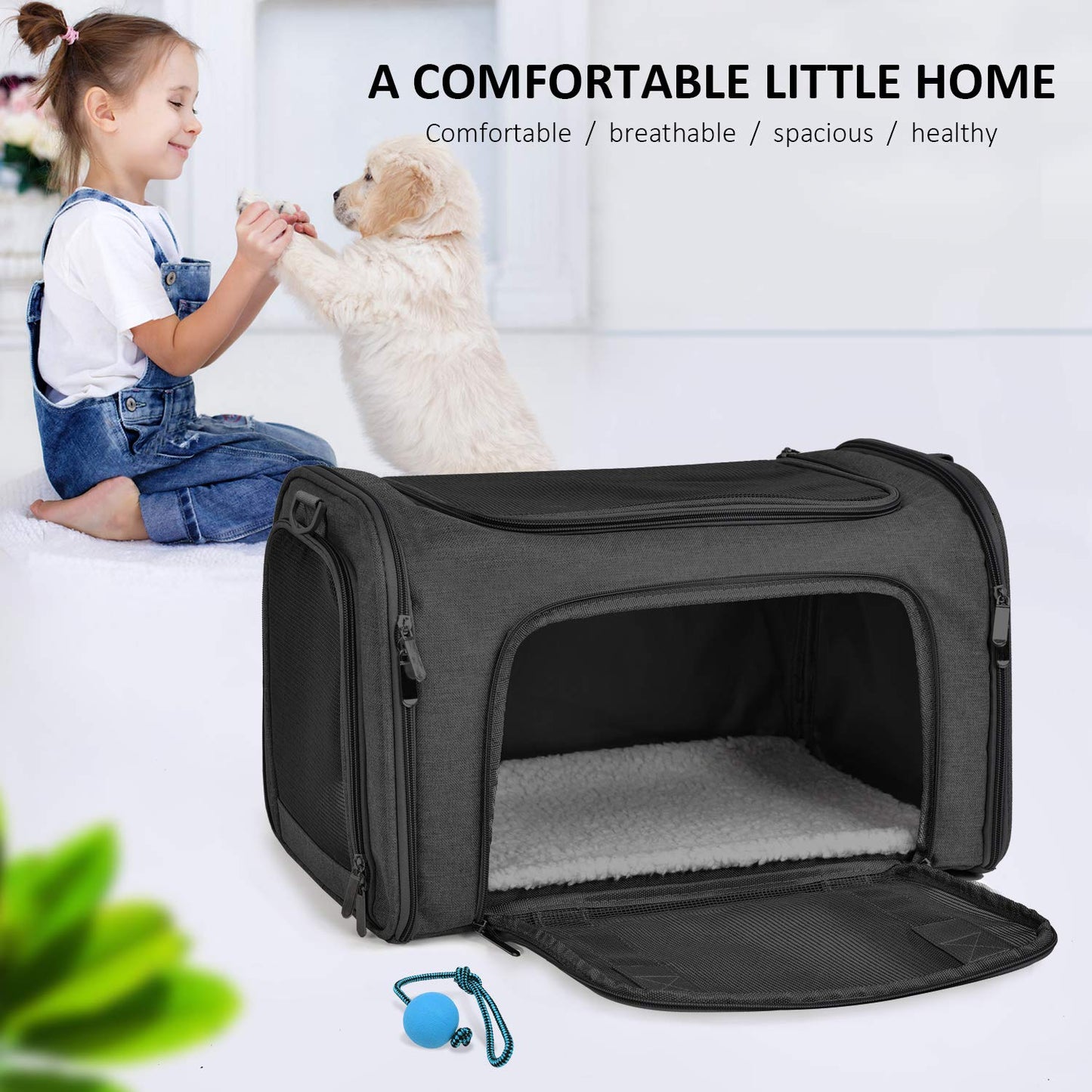 Soft-Sided Pet Carrier with Airline-Approved Design