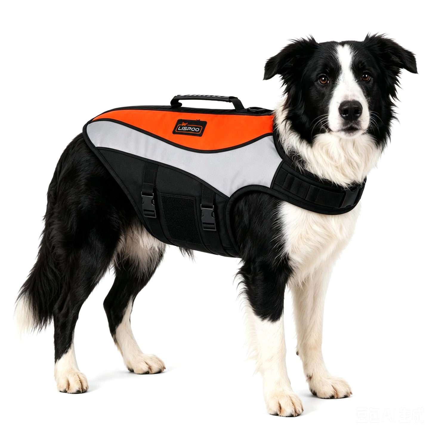 Dog Life Jacket with High-Visibility Color Design