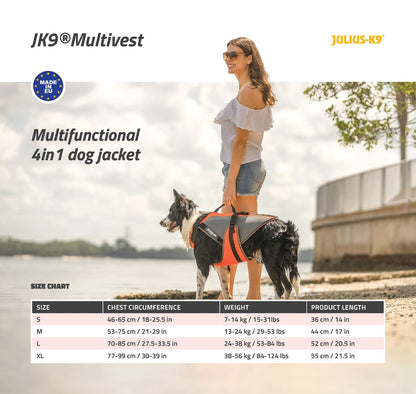 Julius-K9 Dog Harness with Secure Adjustable Fit