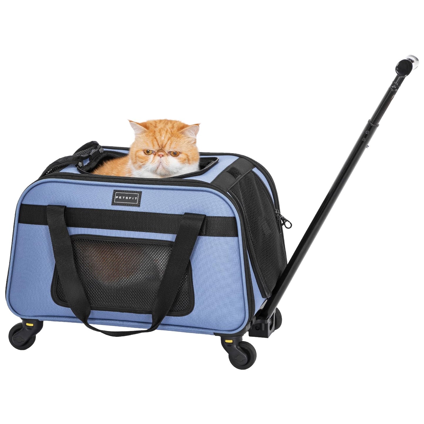 Pet Carrier with Wheels for Easy Travel