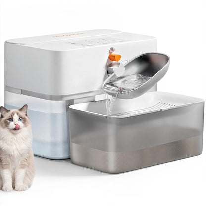 Cat Water Fountain with Wastewater Separation