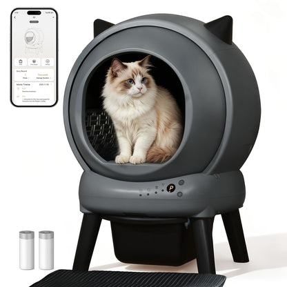 Self-Cleaning Litter Box with Smart Auto Cleaning
