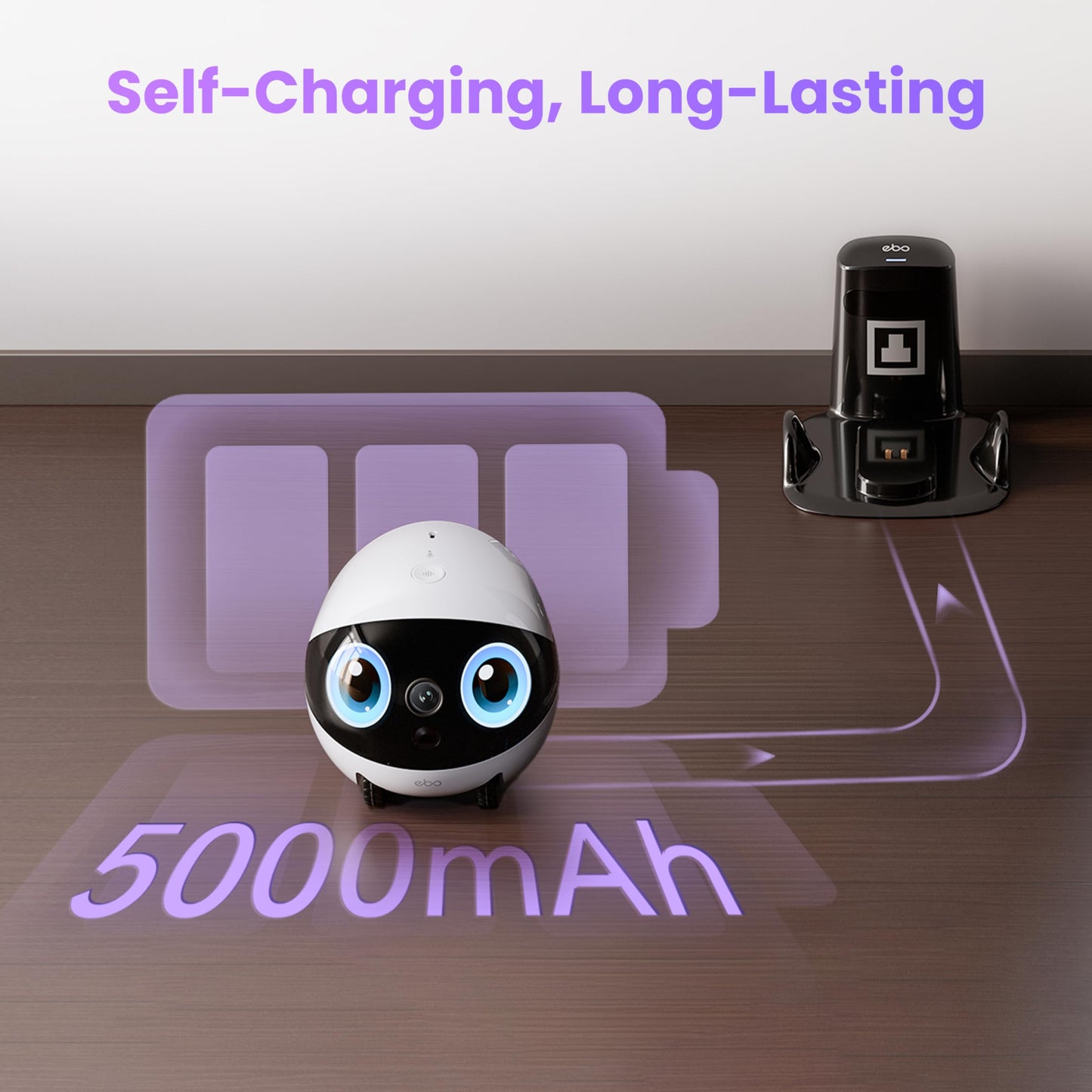 3K Robot Pet Camera with Smart Indoor Monitoring
